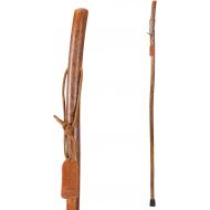 Brazos Trekking Pole Hiking Stick for Men and Women Handcrafted of Lightweight Wood and made in the USA, Hickory, 58 Inches