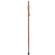 Brazos Trekking Pole Hiking Stick for Men and Women Handcrafted of Lightweight Wood and made in the USA, Red...