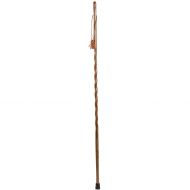 Brazos 41 Fitness Walker Oak Walking Stick Trekking Pole Cane, Tan, Made in the USA