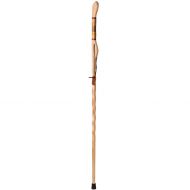 Brazos 58 Hickory Texas Safari Wood Twisted Walking Stick Hiking Trekking Pole, Made in the USA