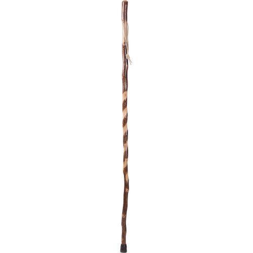  Brazos Twisted Sweet Gum Walking Stick, Handcrafted Wooden Staff, Hiking Stick for Men and Women, Trekking Pole, Wooden Walking Stick, Made in the USA, 48 Inches