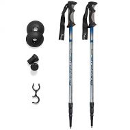 Brazos Trekking Pole,Hiking Pole,Hiking Stick,Walking Stick That Collapses and Folds to 27 Inches and Adjusts in Height from 43-53 inches with Non Shock Technology and Interchangea