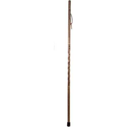  Brazos Travelers Oak Walking Stick, Breaks Down for Travel, Trekking Poles, Wooden Staff, Hiking Sticks for Men and Women, Handcrafted Hiking Poles, Brown Oak, 55 Inches