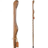 Brazos Oak Hitchhiker Walking Sticks for Hiking, Trekking Pole, Hiking Stick for Men and Women, Handcrafted Walking Staff, Made in the USA, Brown Oak, 55 Inches 602-3000-1108