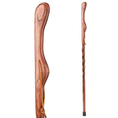  Brazos Oak Hitchhiker Walking Sticks for Hiking, Trekking Pole, Hiking Stick for Men and Women, Handcrafted Walking Staff, Made in the USA, Red Oak,, 48 Inch (Pack of 1) (602-3000-