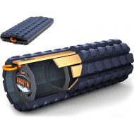 Brazyn Morph Trek Foam Roller - Collapsible & Portable Muscle Back Massager for Yoga Myofascial Release Massage
