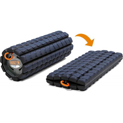  Brazyn Morph Trek Foam Roller - Collapsible & Portable Muscle Back Massager for Yoga Myofascial Release Massage