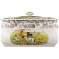 Bread box Spode Woodland Hunting Dogs 16-Inch by 8-1/2-Inch by 9-1/2-Inch Bread Bin, Hunting Dogs
