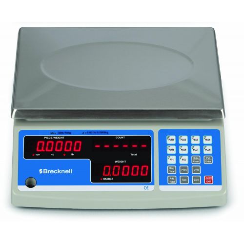  Brecknell B140 General Purpose CountingCoin Scale, 30lb Capacity, Counting and Coin Function, Steel, Plastic