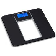 Brecknell BS-713 - Digital BMI/Bathroom Scale, 396 lb Capacity, Easy to Clean Tempered Safety Glass Platform, Large LCD Display, Auto On/Off
