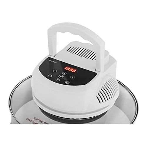  Bredeco BCHO-17L Halogenofen 17 Liter Heissluftofen 1400 W - Selbstreinigungsfunktion und Timer max. 60 Min - inkl. e-Rezeptbuch