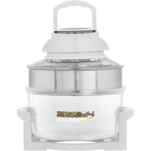  Bredeco BCHO-17L Halogenofen 17 Liter Heissluftofen 1400 W - Selbstreinigungsfunktion und Timer max. 60 Min - inkl. e-Rezeptbuch