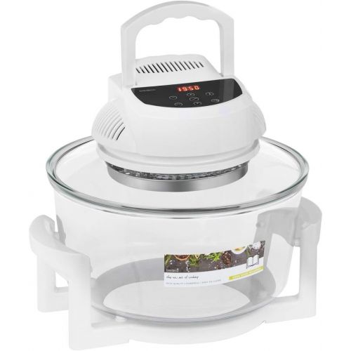  Bredeco BCHO-17L Halogenofen 17 Liter Heissluftofen 1400 W - Selbstreinigungsfunktion und Timer max. 60 Min - inkl. e-Rezeptbuch