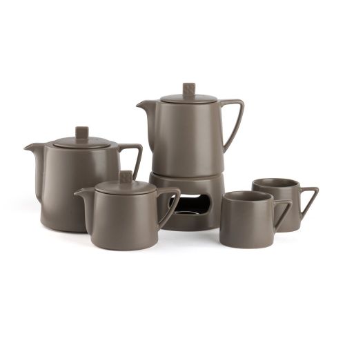  Bredemeijer bredemeijer 34 fl.oz. Teapot Ceramic Warm Grey