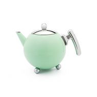 Bredemeijer 1.0 L Double Wall Stainless Steel Teapot BELLA RONDE Mint Green