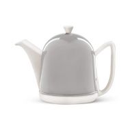 Bredemeijer 34 fl oz Teapot White Ceramic/Cloudy Grey Cosy COSY MANTO