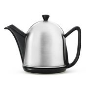 Bredemeijer bredemeijer Cosy Manto Teapot, 1-Liter, Black Ceramic with Insulated Shell