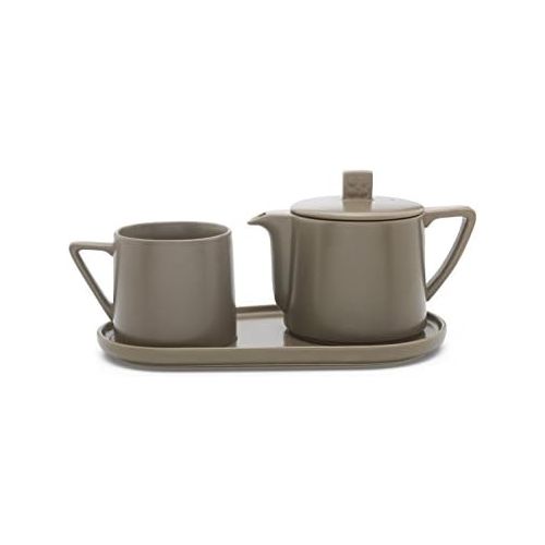  Bredemeijer Tea-for-one Set Lund, grau, Keramik, 14 x 30 x 11.9 cm