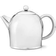 [아마존베스트]Bredemeijer 1.0 L Shiny Stainless Steel Teapot Santhee, Silver