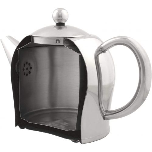  [아마존베스트]Bredemeijer 1.0 L Shiny Stainless Steel Teapot Santhee, Silver