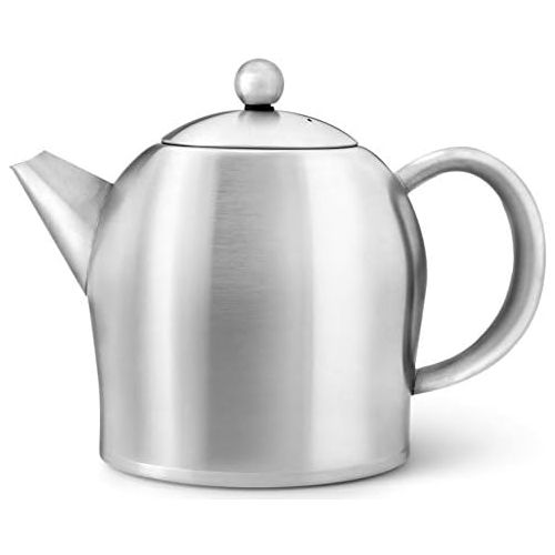  [아마존베스트]Bredemeijer 1.0 L Stainless Steel Teapot Santhee Satin Finish, Silver