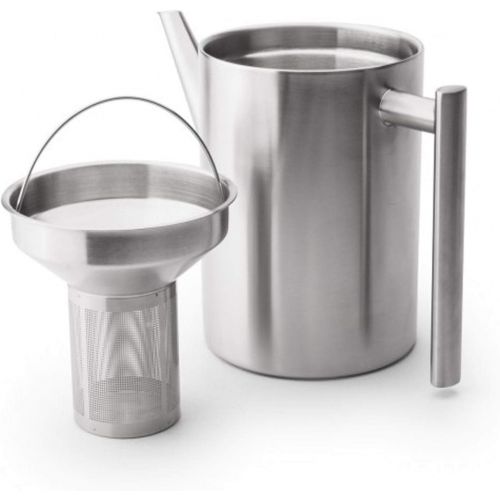  [아마존베스트]Bredemeijer 1.2 L Stainless Steel Teapot Cylindre Satin Finish, Silver