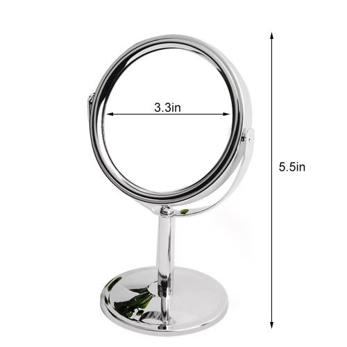  Brendacosmetic 360¡aRotating Double-side Round 1X and 2X Magnifying Vanity Mirror Makeup Mirror Cosmetic Mirror,Mini Portable Makeup Mirror Desktop Mirror Essential for Bedroom,Bat