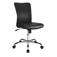 Brenton Studio Birklee Faux Leather Task Chair, Black/Chrome