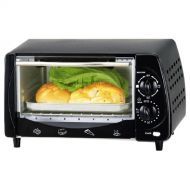 Brentwood Toaster Oven - 0.30 ft³ Capacity - Toast, Broil - Black, Stainless Steel