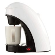 Brentwood TS-112W White Single Cup Coffee Maker by Brentwood
