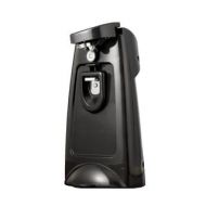 Brentwood J-29B Black Can Opener with Built-in Bottle Opener and Knife Sharpener by Brentwood