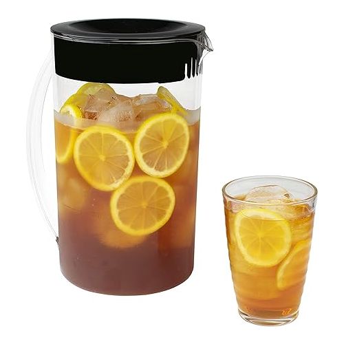  Brentwood KT-2150BK Iced Tea and Coffee Maker with 64 Ounce Pitcher, Black