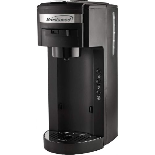  Brentwood Coffee Maker with Travel Mug, K-Cup Single Serve, Black