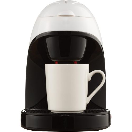  Brentwood TS-112W Coffee Maker with Ceramic Mug, Single Serve, White