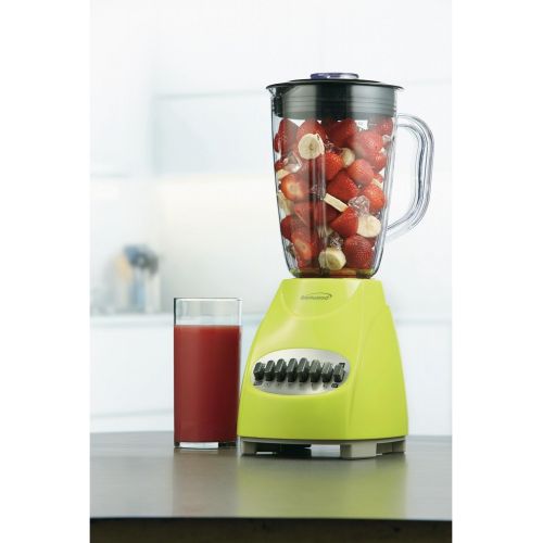  Brentwood JB-220G 12-Speed + Pulse Blender, Lime Green