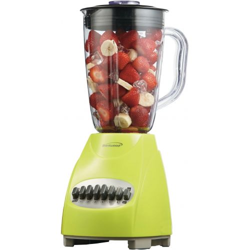  Brentwood JB-220G 12-Speed + Pulse Blender, Lime Green