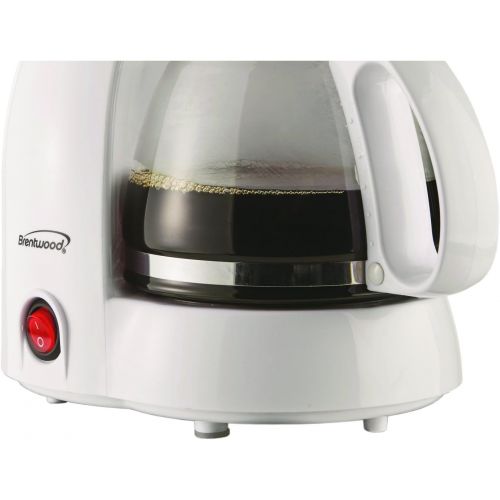  Brentwood 4-Cup Coffee Maker (White)