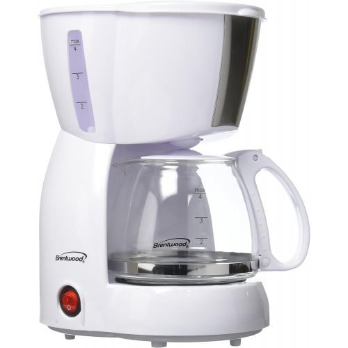  Brentwood 4-Cup Coffee Maker (White)