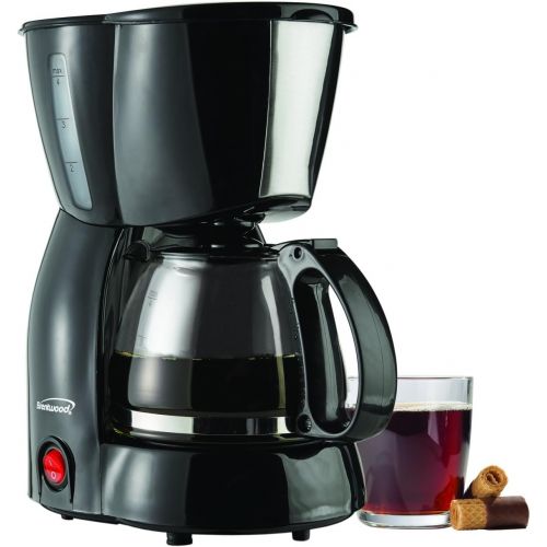  Brentwood Coffee Maker, 4-Cup, Black