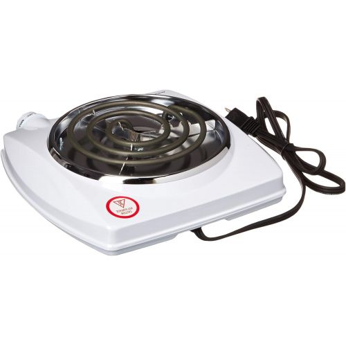  [아마존베스트]Brentwood TS-322 1000w Single Electric Burner, White