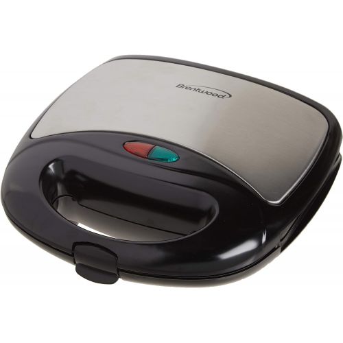  [아마존베스트]Brentwood Compact Dual Sandwich Maker, Non-Stick, Black