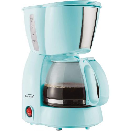  Brentwood TS-213BL 4 Cup Coffee Maker, Blue