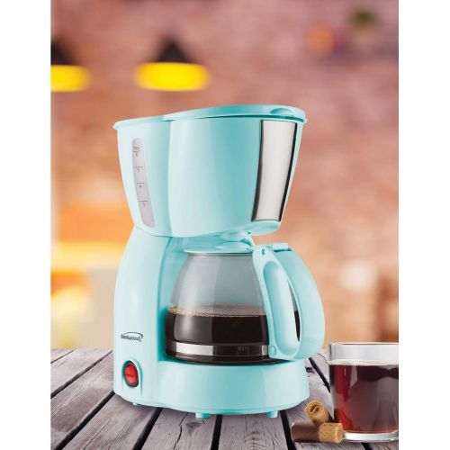  Brentwood TS-213BL 4 Cup Coffee Maker, Blue