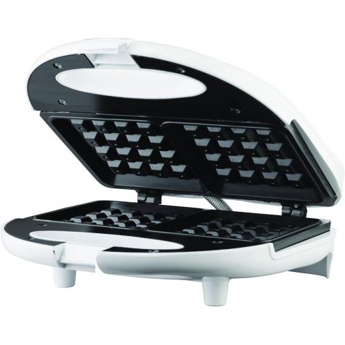  Brentwood Dual Waffle Maker, Non-Stick, White