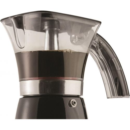  Brentwood Electric Moka Pot Espresso Machine, 6-Cup, Black