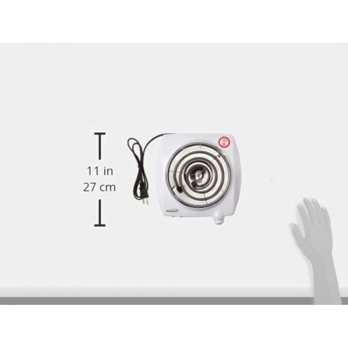  [아마존베스트]Brentwood TS-322 1000w Single Electric Burner, White