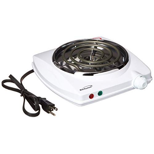  [아마존베스트]Brentwood TS-322 1000w Single Electric Burner, White