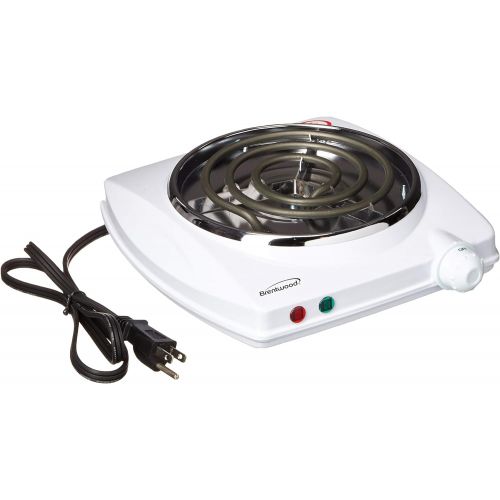  [아마존베스트]Brentwood TS-322 1000w Single Electric Burner, White