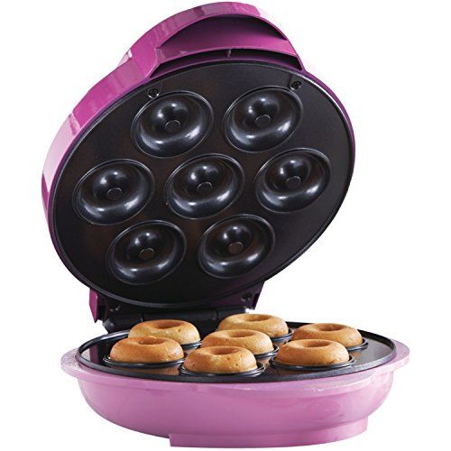  [아마존베스트]Brentwood Mini Donut Maker Machine, Non-Stick, Pink