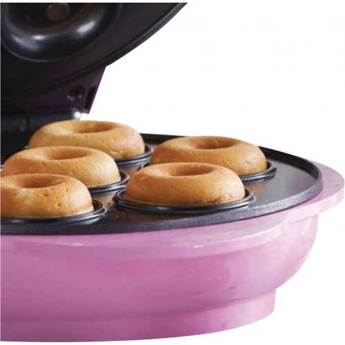  [아마존베스트]Brentwood Mini Donut Maker Machine, Non-Stick, Pink